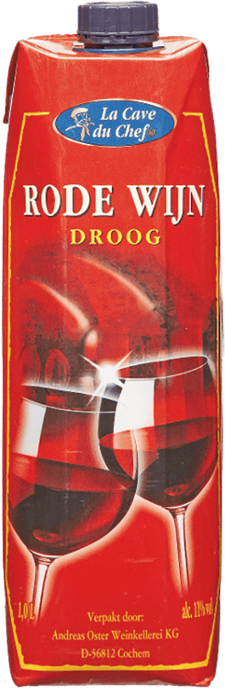 La Cave du Chef Rode Wijn Droog LITER